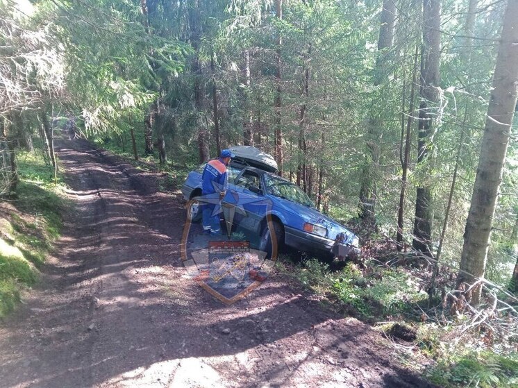 В Приозерском районе спасатели нашли голубой «Фольксваген» с мужчиной внутри