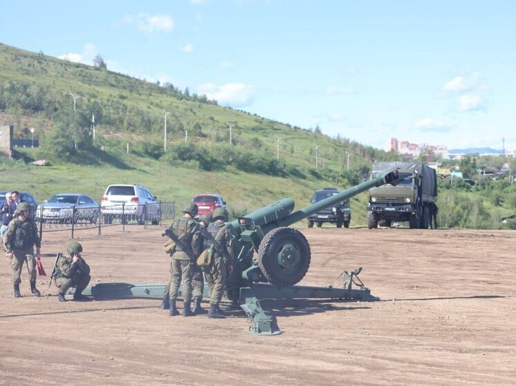 Выстрел из гаубицы прогремел над Читой в честь окончания Второй мировой войны