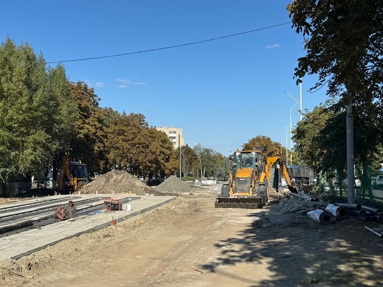 Глава Губкинского округа оценил ход работ в парке имени Лазарева