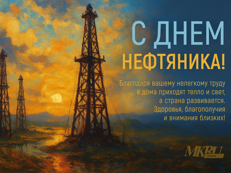 Поздравьте своих родных, друзей и коллег с Днем работника нефтяной и газовой промышленности