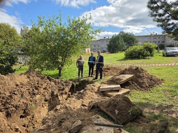 В Локне готовят теплотрассу к зиме