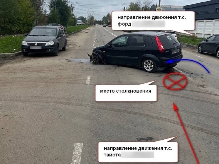 Костромские ДТП: «Тойота» против «Форда»