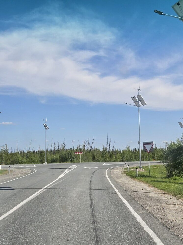 В Югре ввели в эксплуатацию новое освещение на подъезде к Белоярску