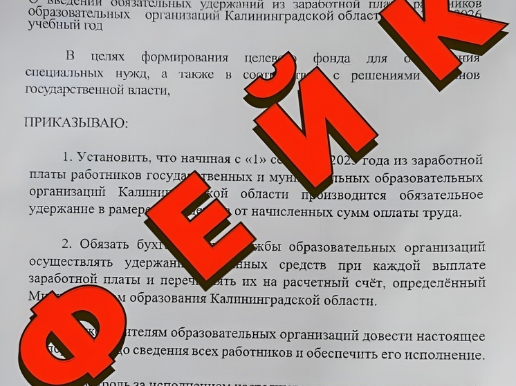 Калининградские школы предупредили о рассылке фейковых писем