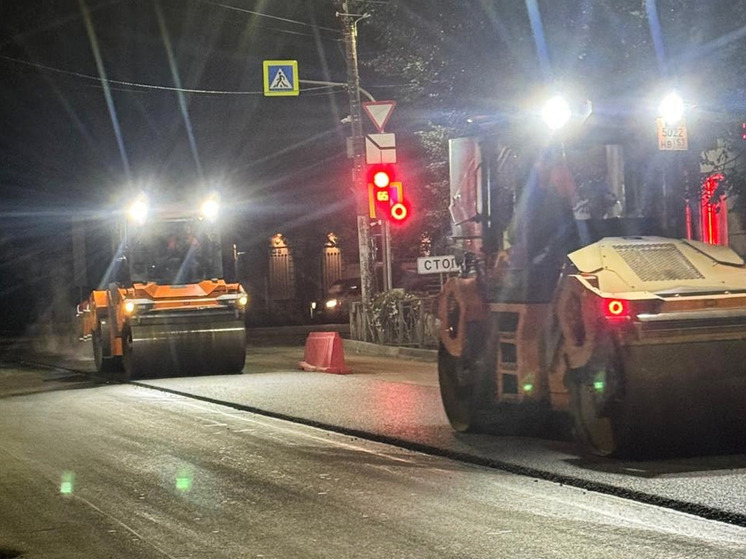 В Великом Новгороде продолжат ночной ремонт Большой Санкт-Петербургской улицы