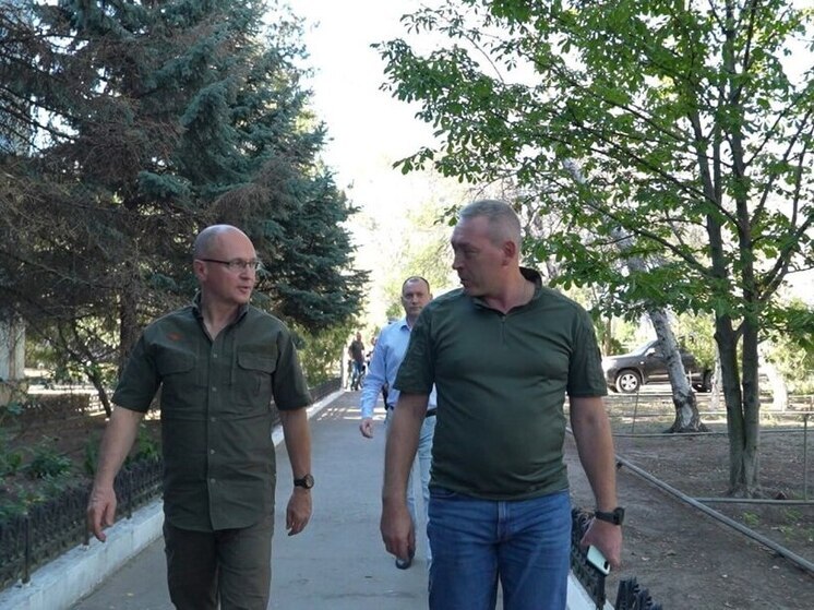 Сергей Кириенко посетил Энергодарский в Запорожской области