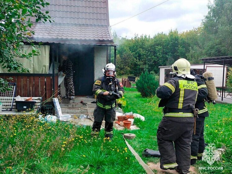 Тульские пожарные потушили возгорание в частном доме под Веневом