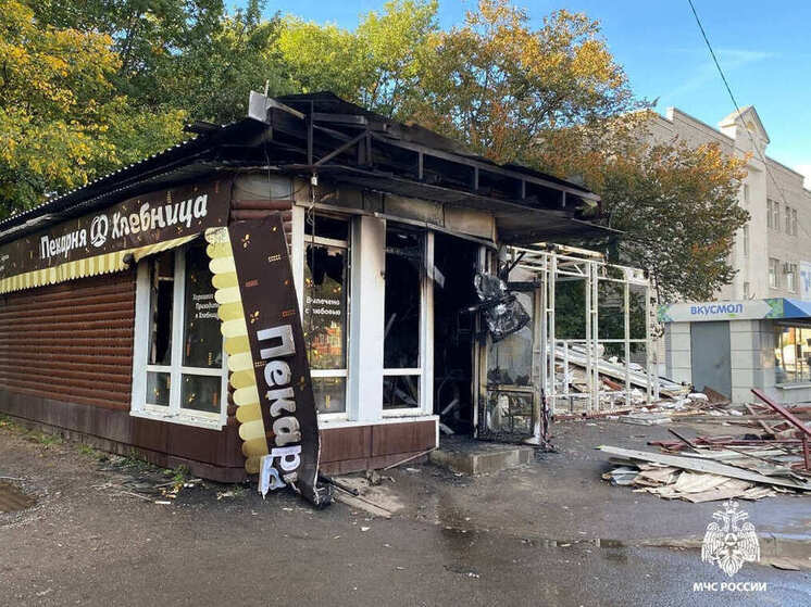 Сгорела пекарня на улице Северной в Вологде
