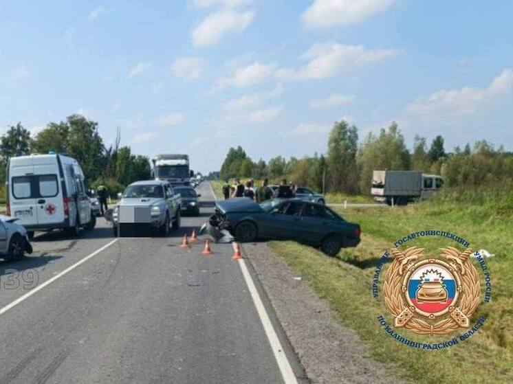 В Черняховске водитель выехал на встречку и спровоцировал ДТП