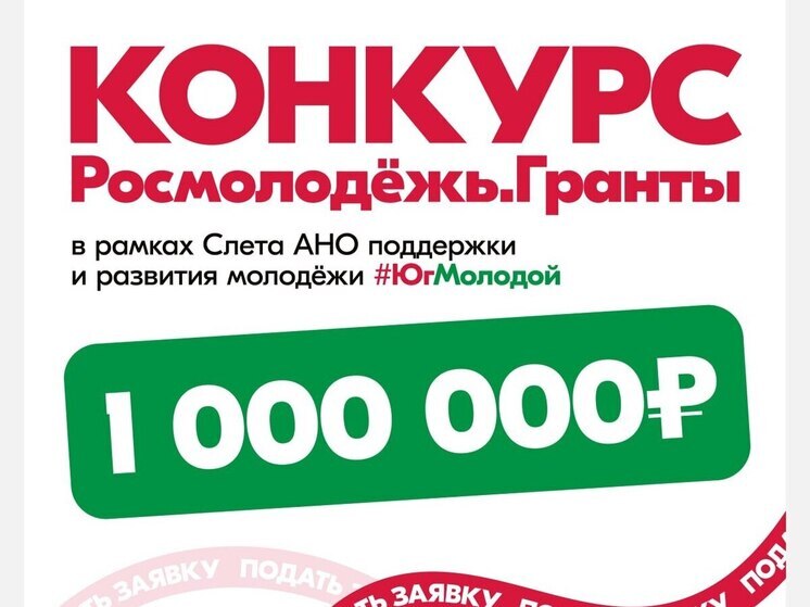 Молодежь Запорожской области сможет получить гранты до 1 млн рублей на реализацию проектов от Росмолодежи