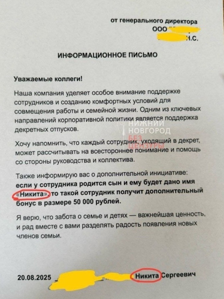 Нижегородский предприниматель готов платить по 50 тыс руб «за Никит»