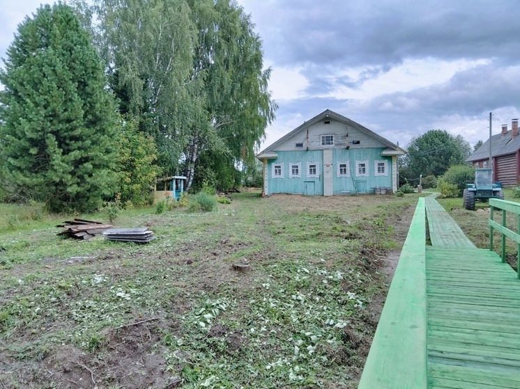 В селе Верхняя Уфтюга активно продолжаются работы по проекту «Перезагрузка повети»