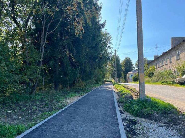 Район школы в Думиничах обрёл безопасные пешеходные зоны