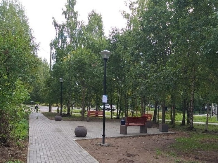 В центре поселка Лоухи на севере Карелии появился новый парк