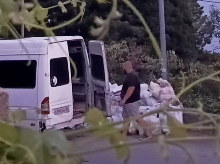 Симферополец пойман в Ливадии за незаконный сброс строительного мусора