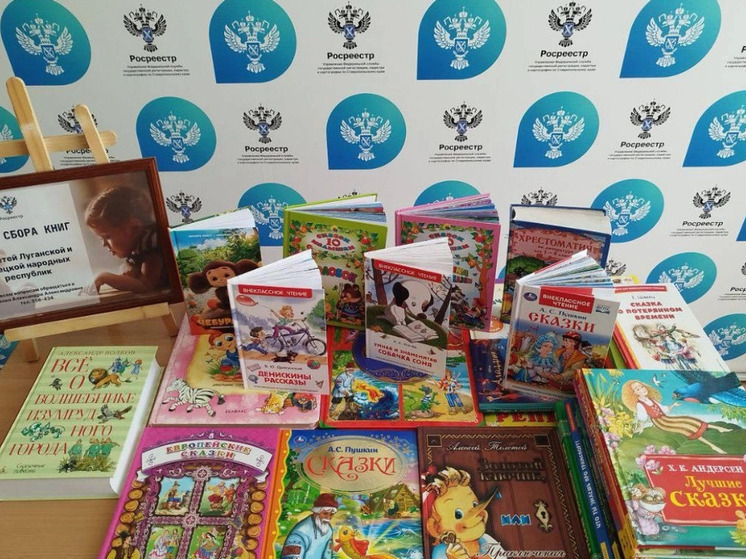 Молодёжный совет управления Росреестра открыл в Ставрополе пункт сбора книг для детей Донбасса