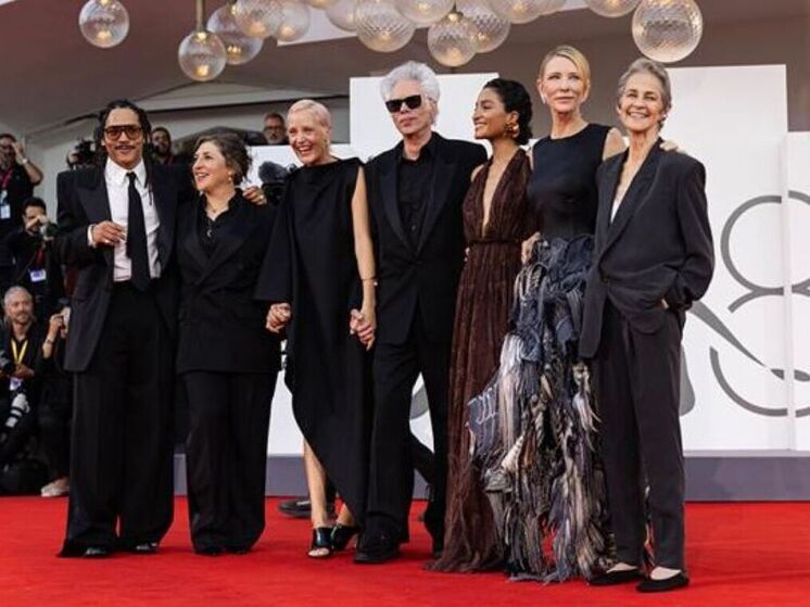Jim Jarmusch receiving Golden Lion at Venice Film Festival
