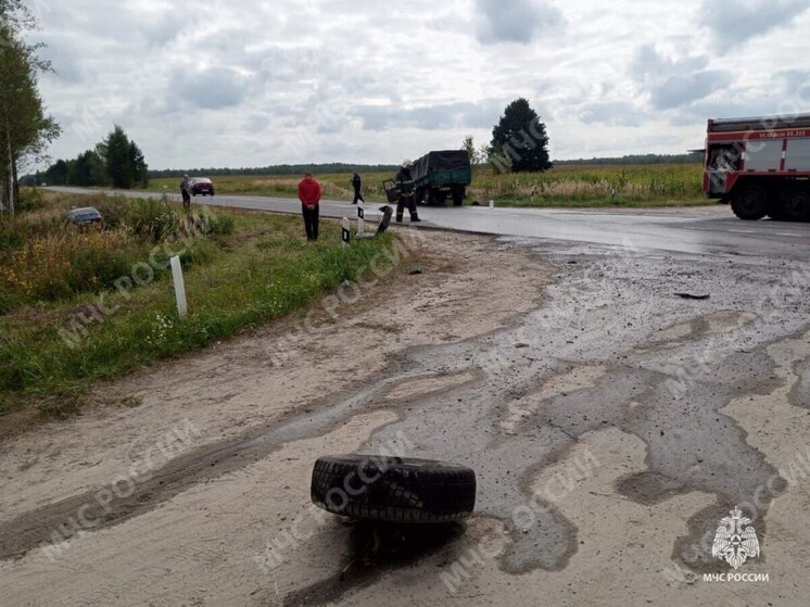 Спасатели ликвидировали последствия ДТП на автодороге в Брянской области