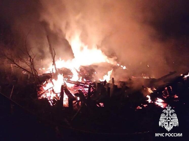 Жилая дача горела в Касимове Рязанской области