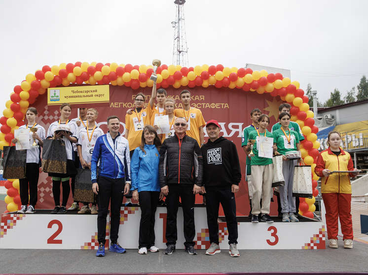 Легкоатлетическая эстафета "Советской Чувашии" прошла при поддержке Сбера