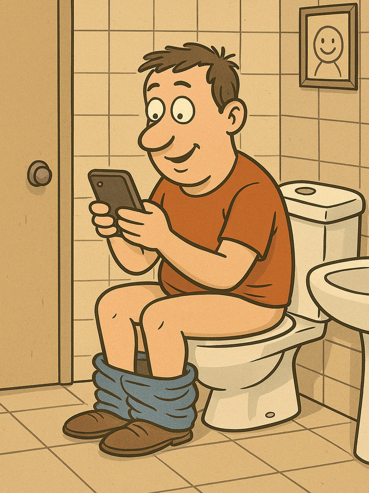 O hábito de levar o smartphone ao banheiro pode causar doenças graves