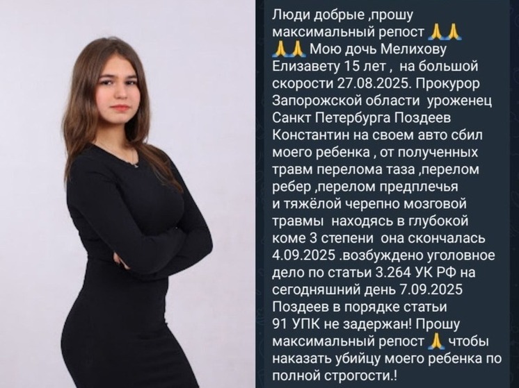Расследование смертельного ДТП в Мелитополе взято под контроль главы СК России