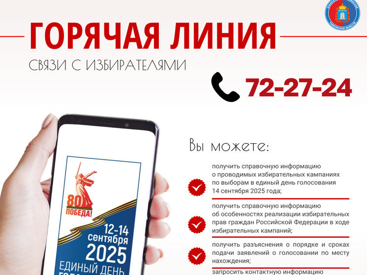 Последний звонок перед выборами: для тамбовчан работает горячая линия