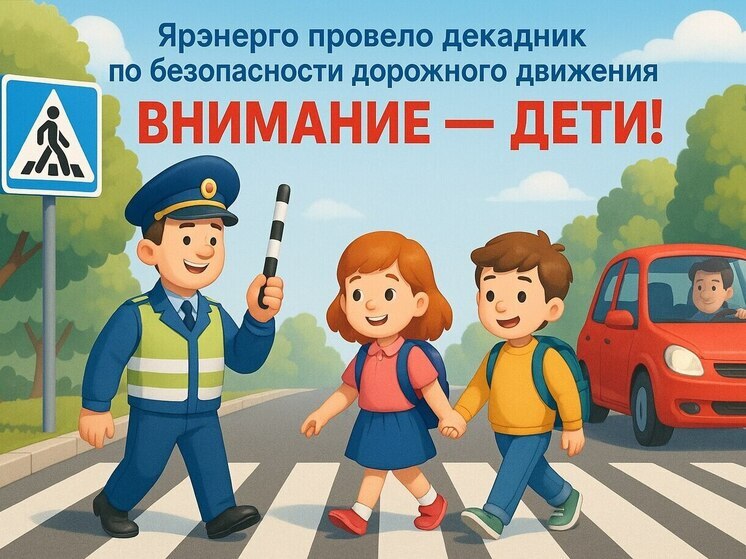 В Ярославской области прошел декадник безопасности дорожного движения «Россети Центр»