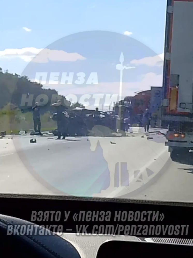 Смертельное ДТП произошло на трассе М-5 в районе села Кижеватово в Пензенской области