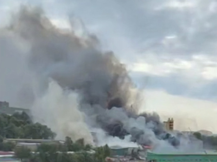 Во Владивостоке полыхают склады, горожане задыхаются от гари и дыма