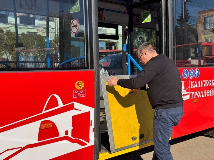 Первый из 34-х: на маршрут в Калуге вышел новый троллейбус