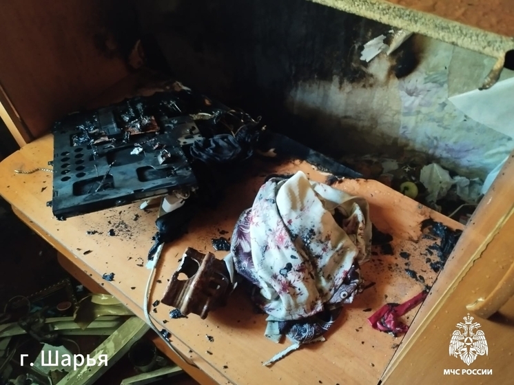 Озвучена причина пожара в многоквартирном доме в Шарье