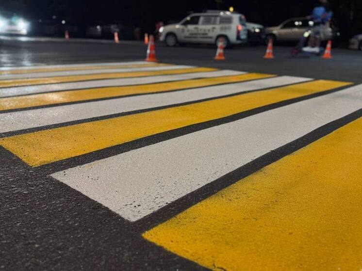 Во Владивостоке обновили 350 километров дорожной разметки с начала года