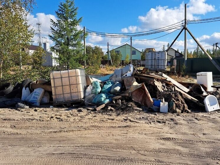Огромную нелегальную свалку нашли в тундре близ Нового Уренгоя
