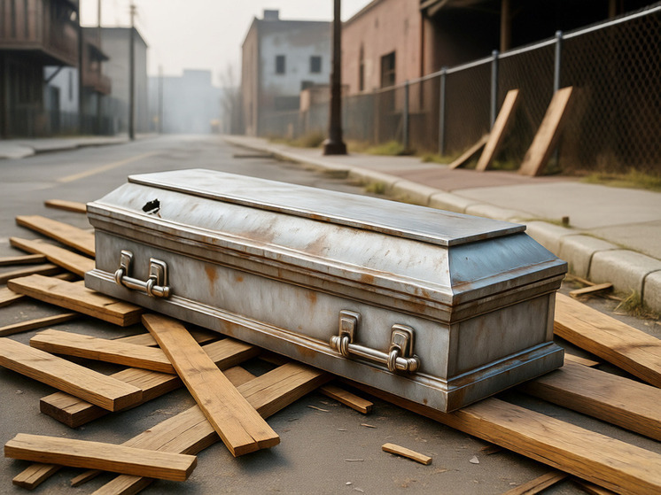 Жители Прокопьевска нашли на улице цинковый гроб, который позже пропал