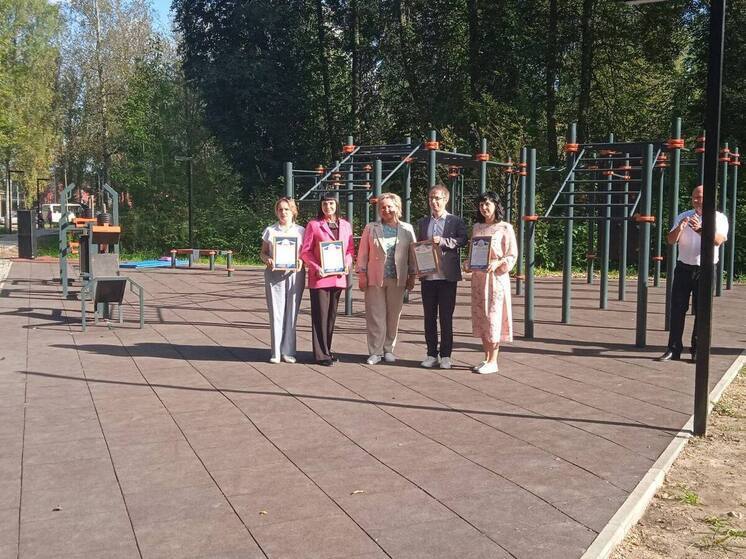 В Окуловке заработала новая зона отдыха в парке ОЦБК