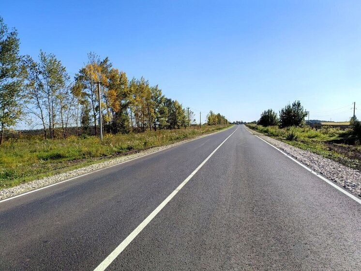 В Тульской области открыли после ремонта дорогу Чернь – Медведки
