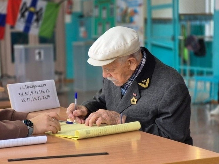 В Новосибирске 98-летний ветеран ВОВ проголосовал на выборах