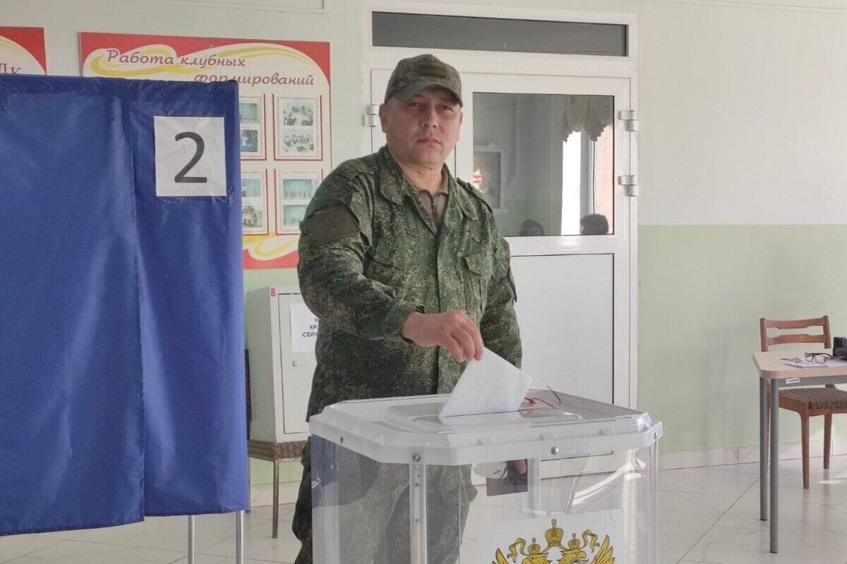 Участники СВО голосуют на выборах Главы Чувашии