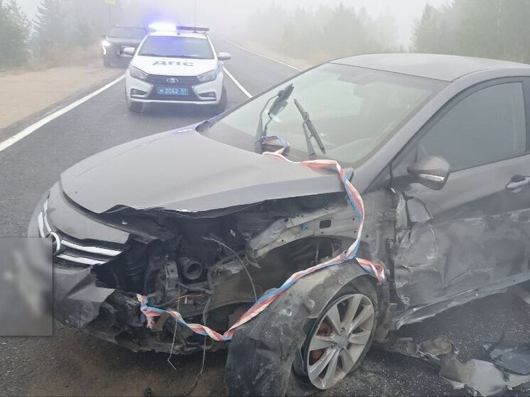 Два человека пострадали в аварии на трассе «Пиренга-Ковдор»