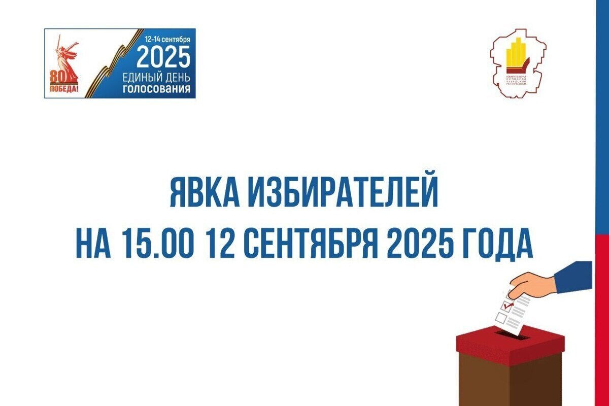 Явка избирателей в Чувашии на 15:00 пятницы составила 20,78%