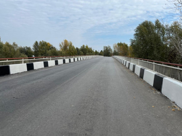 В барнаульском Затоне отремонтировали мост через Бобровскую протоку