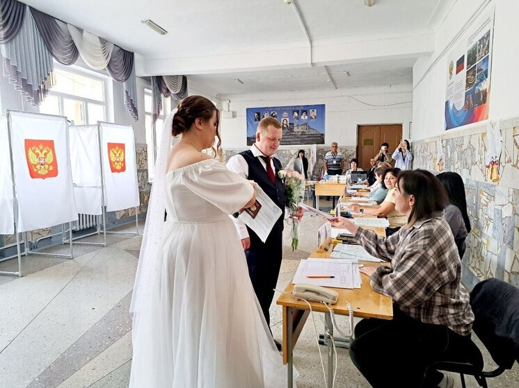 Молодожены из Минеральных Вод отпраздновали свадьбу голосованием на выборах
