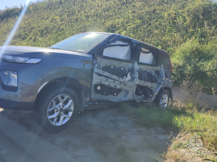 На трассе Р-132 в Калужской области столкнулись «Газель» и Kia Soul