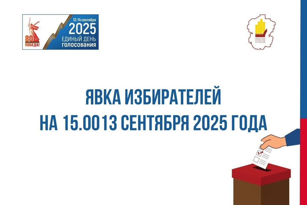 Явка избирателей к 15:00 субботы составила в Чувашии 37,88%