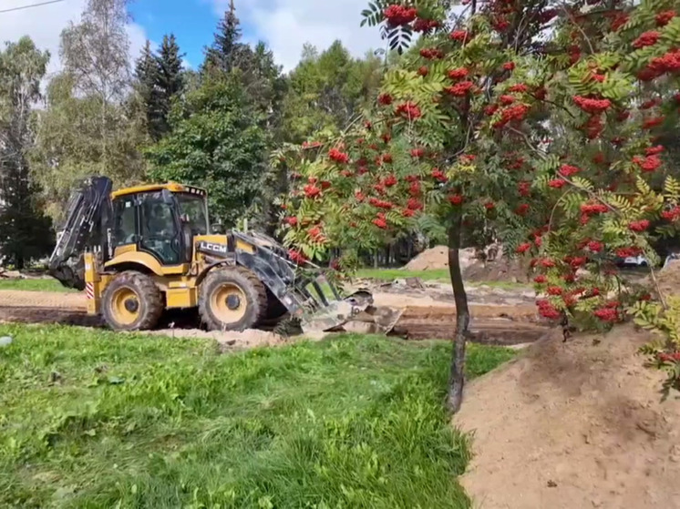 В Клину началось благоустройство сквера «Молодежный»