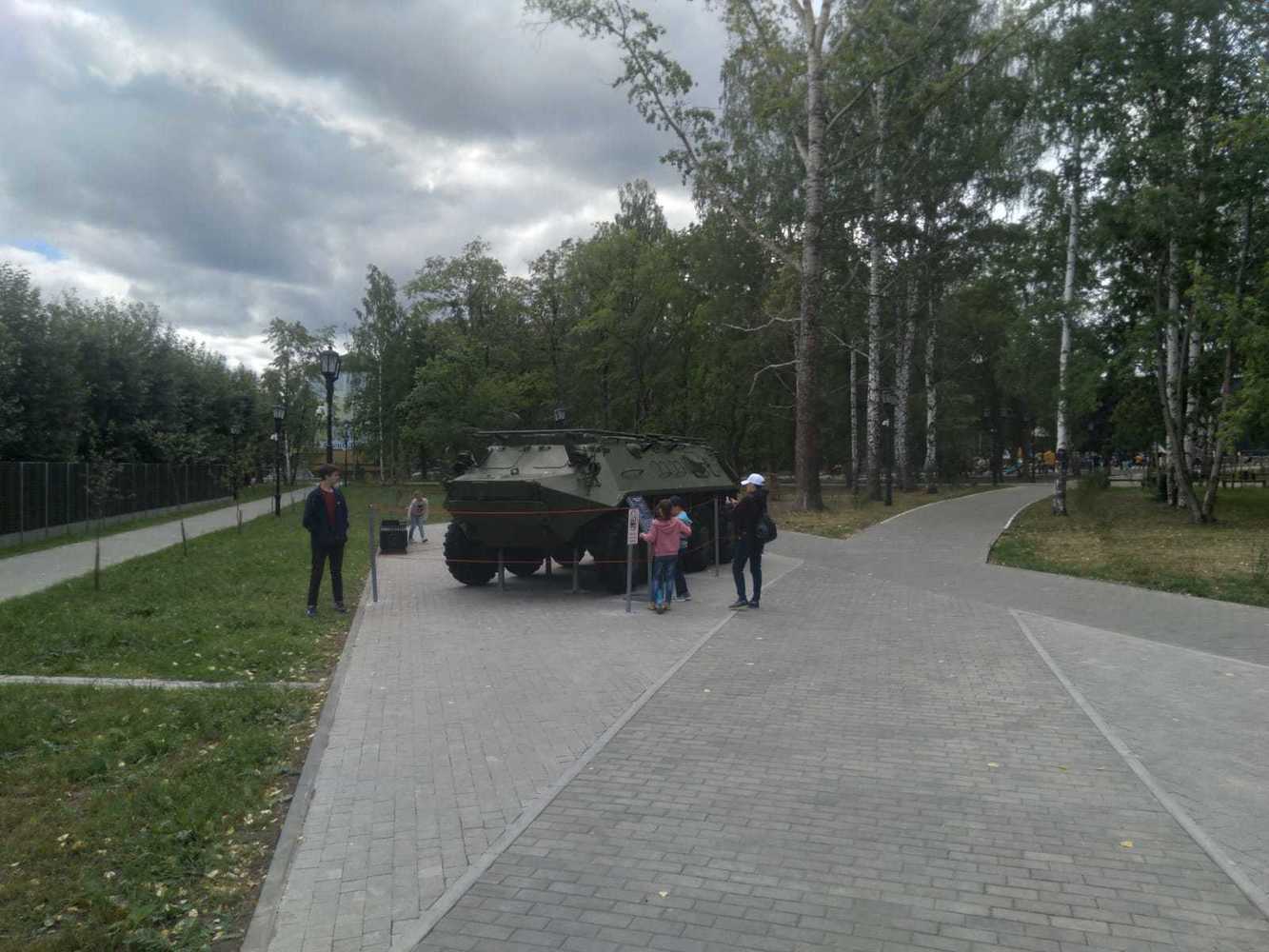 Танк в Парке Победы города Ревды