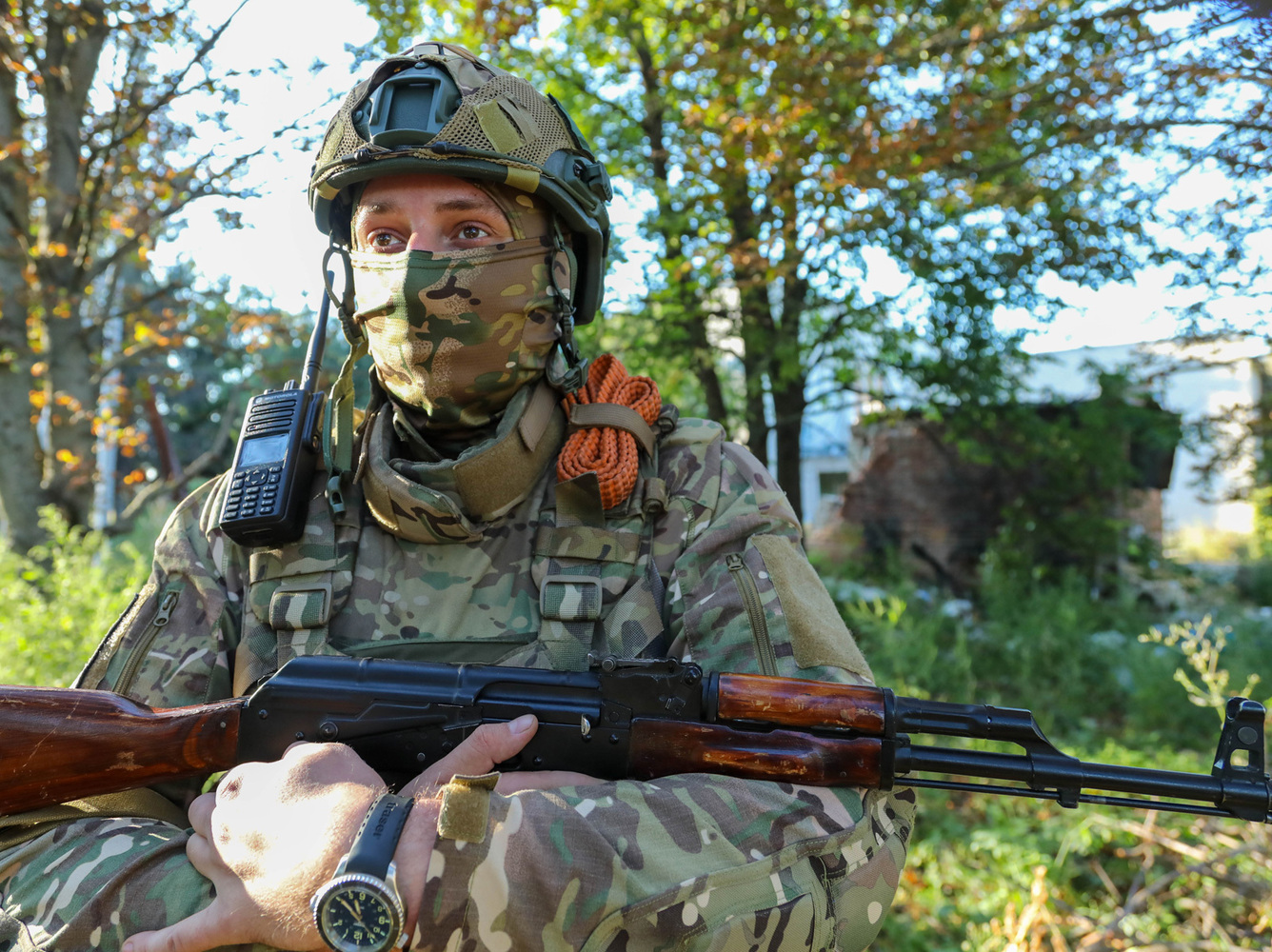 Военнослужащие при выполнении боевой задачи