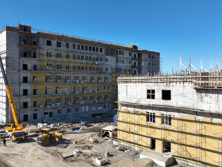 В Грозном строят комплекс зданий медико-санитарной части МВД с вертолётной площадкой
