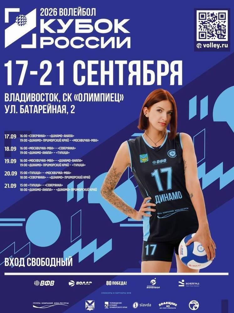 Впервые во Владивостоке: Кубок России по волейболу стартует в «Олимпийце»